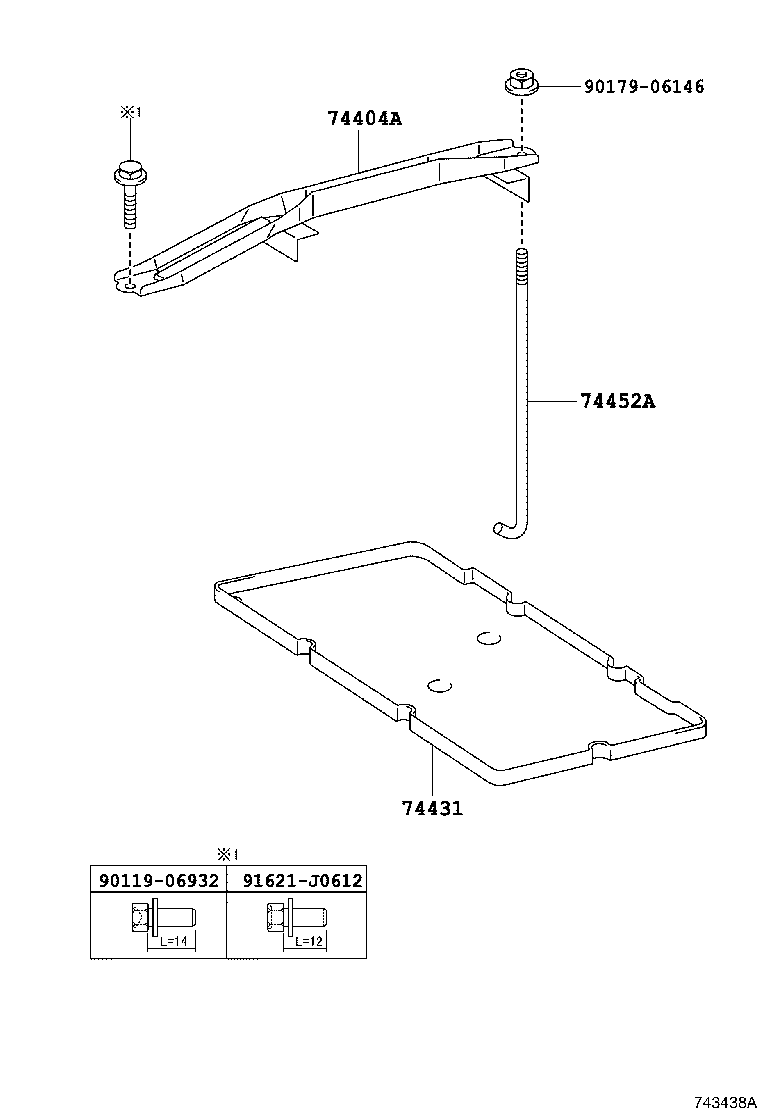 74431-33050 TRAY, BATTERY product image
