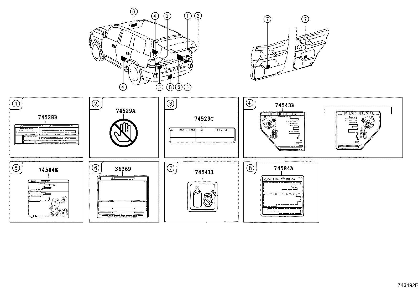 36369-60740 LABEL, TRANSFER INFORMATION product image