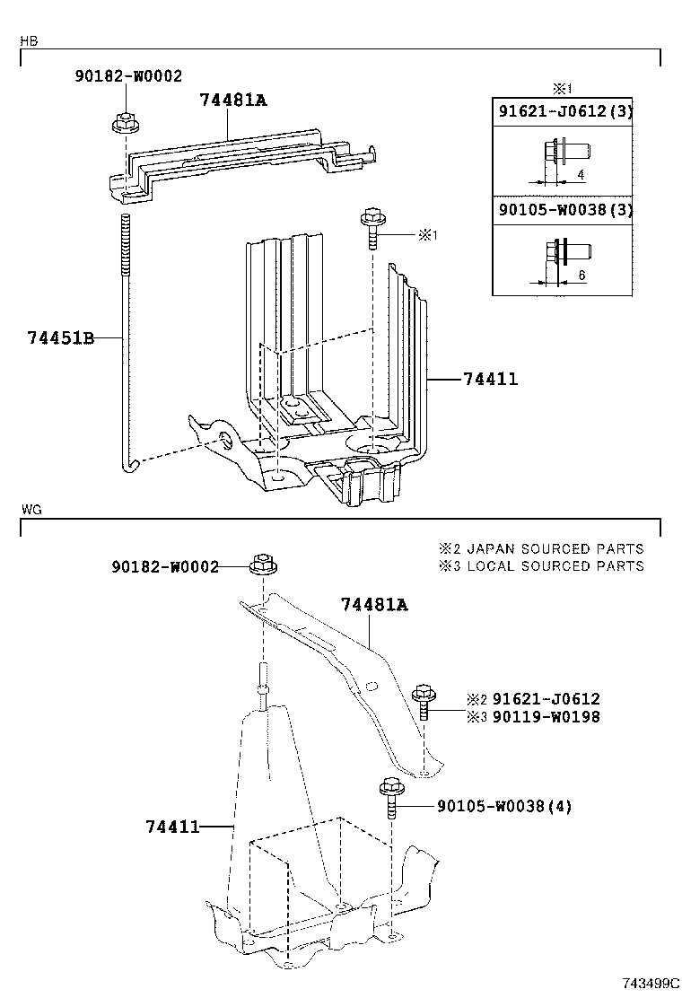 74412-02030 CARRIER, BATTERY, NO.2 product image