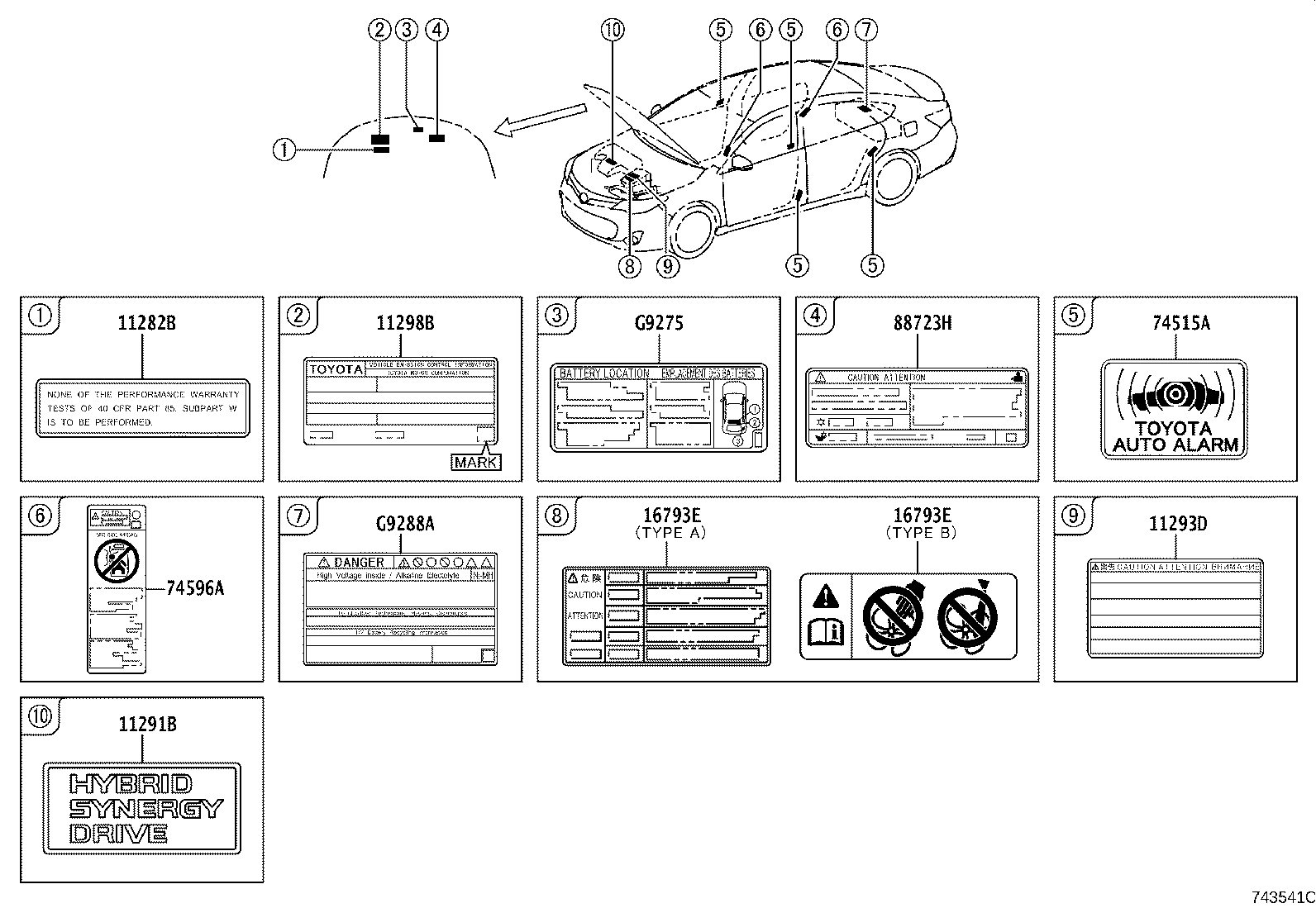 Toyota 11298-0V180 LABEL, EMISSION CONTROL INFORMATION