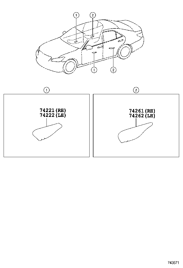 74221-30150 COVER, DOOR ARMREST, RH product image