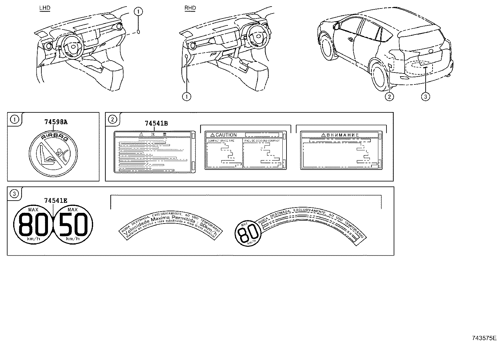 74561-42130 LABEL, FUEL CONSUMPTION INFORMATION product image