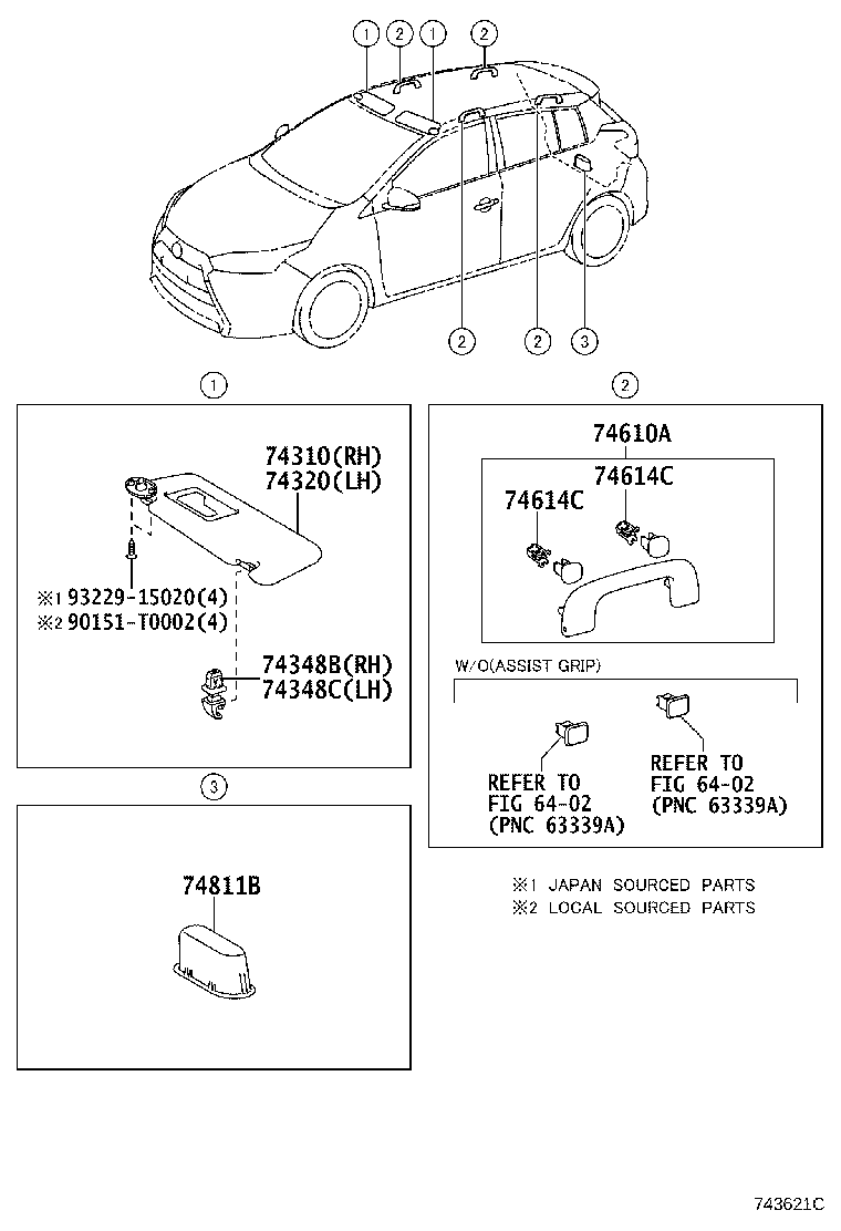 74232-0DB41 PANEL, FRONT ARMREST BASE, UPPER LH product image