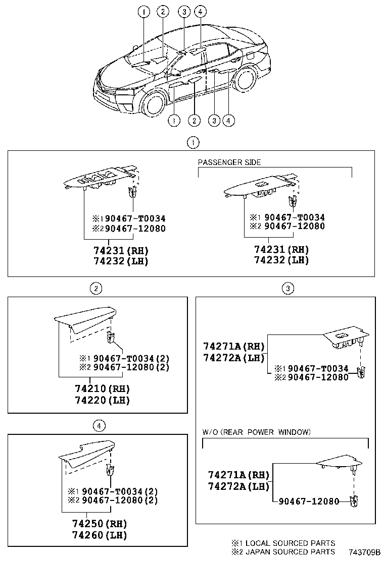 74610-0D080-A2 GRIP SUB-ASSY, ASSIST product image