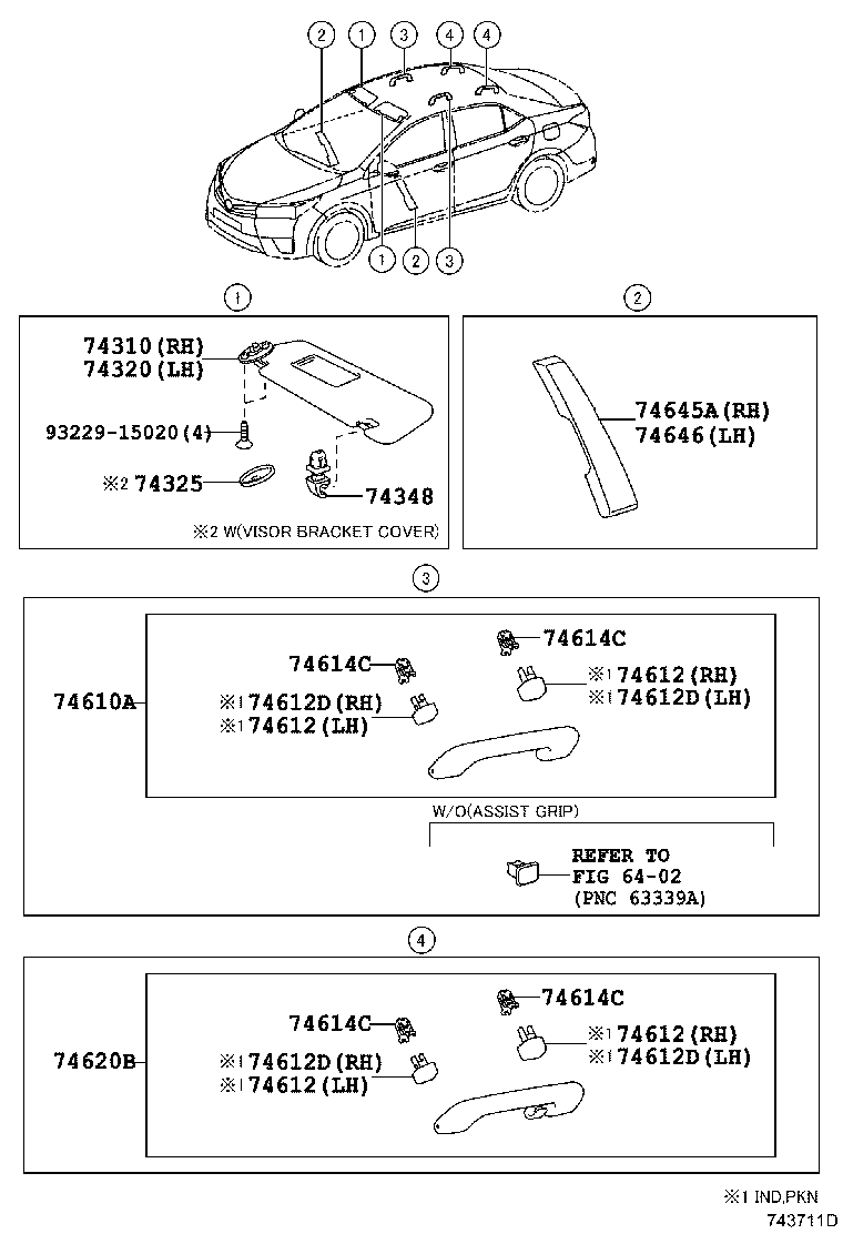 74610-0D080-A2 GRIP SUB-ASSY, ASSIST product image