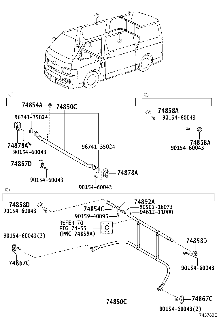 74850-26060-C0 BAR ASSY, SEPARATOR product image