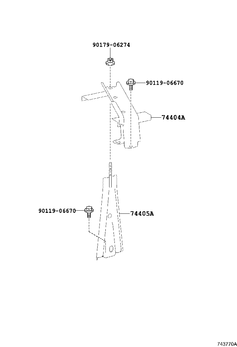74404-48130 CLAMP SUB-ASSY, BATTERY product image