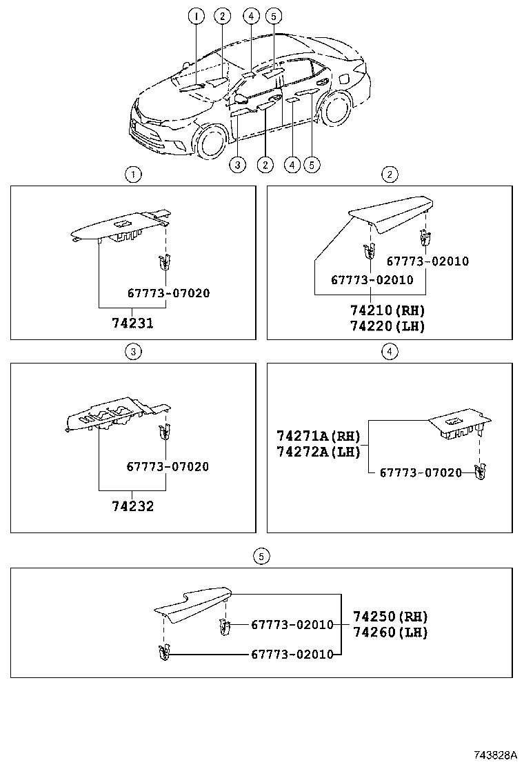 74220-02470-C2 ARMREST ASSY, FRONT, LH product image