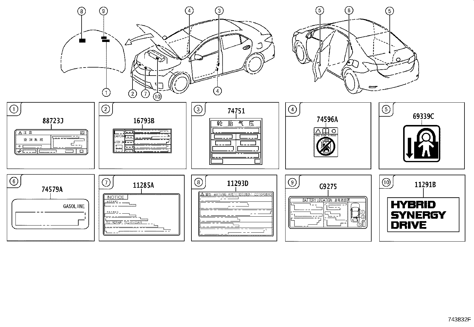 G9275-02020 LABEL, BATTERY CAUTION, NO.1 product image