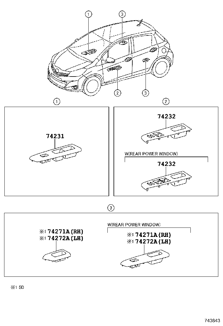 74231-0D730-C2 PANEL, FRONT ARMREST BASE, UPPER RH product image