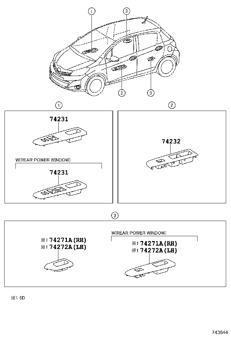 74231-0D730-C2 PANEL, FRONT ARMREST BASE, UPPER RH product image