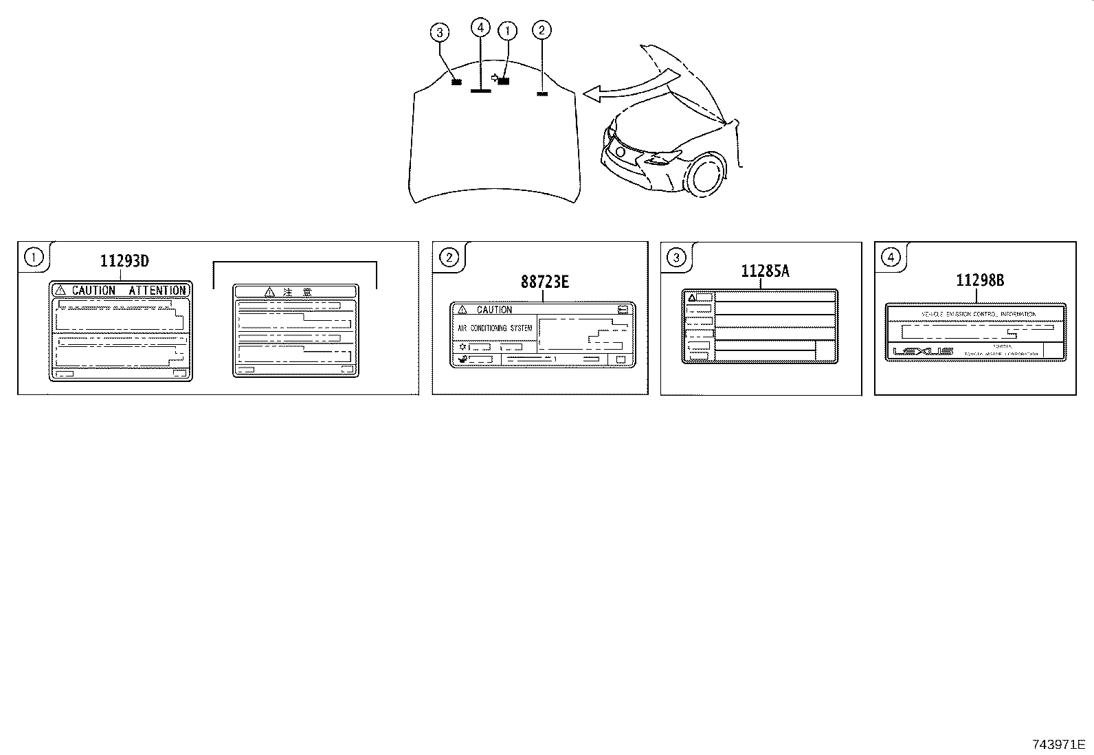 74561-24070 LABEL, FUEL CONSUMPTION INFORMATION product image