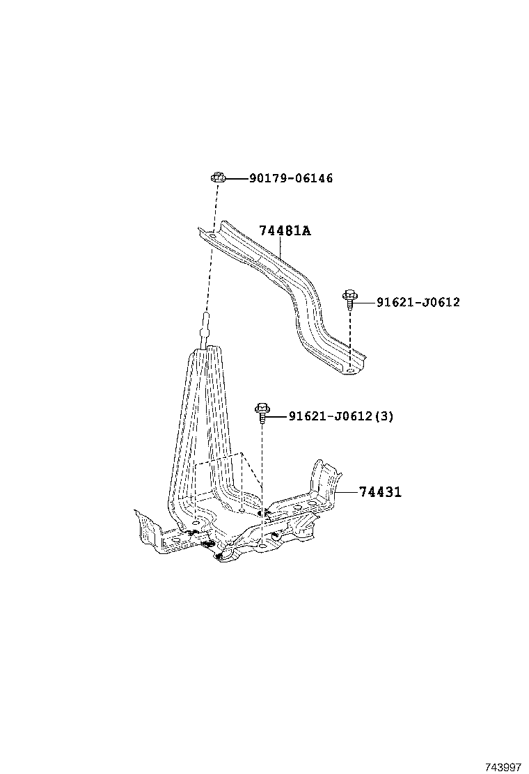 74440-62010 TRAY, BATTERY product image
