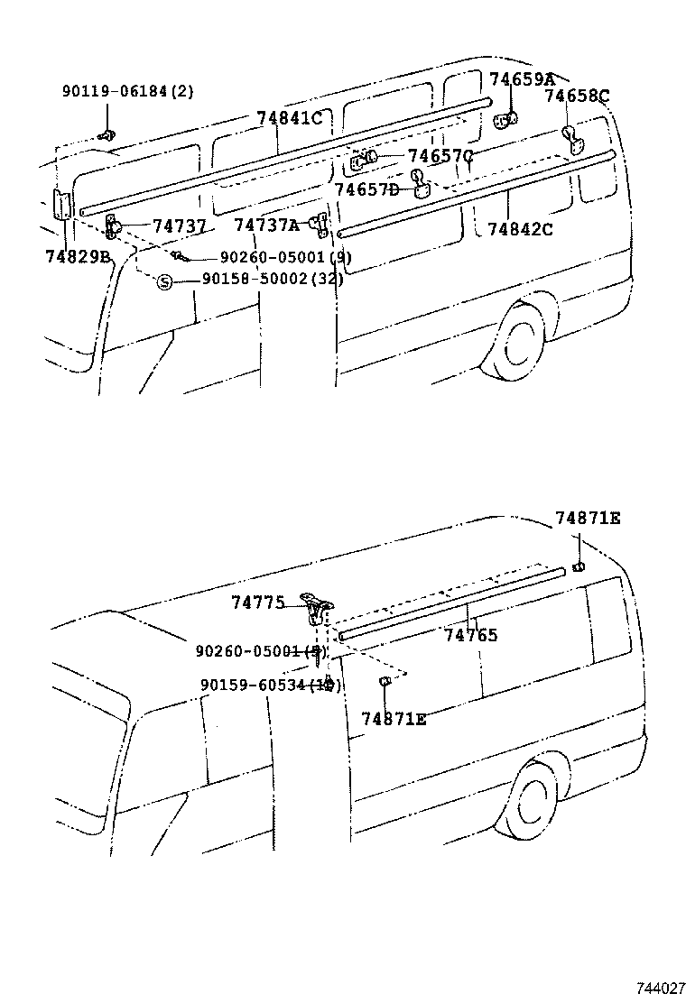 74725-36010 BRACKET, HAND GRIP product image