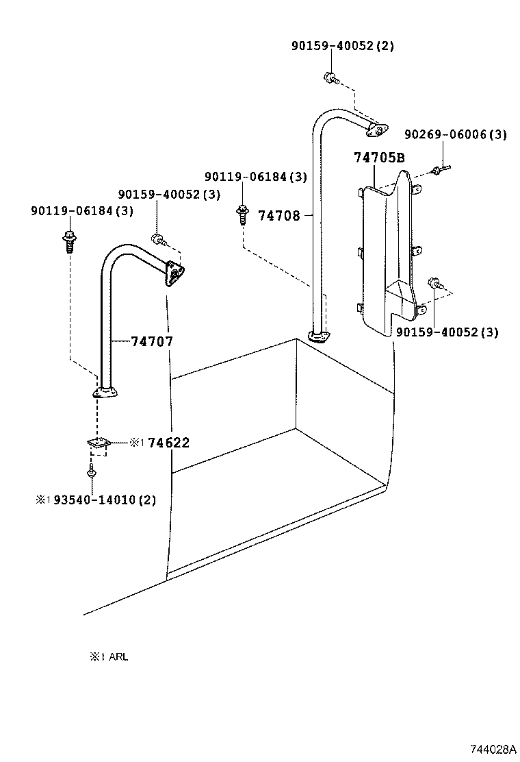 74725-36010 BRACKET, HAND GRIP product image