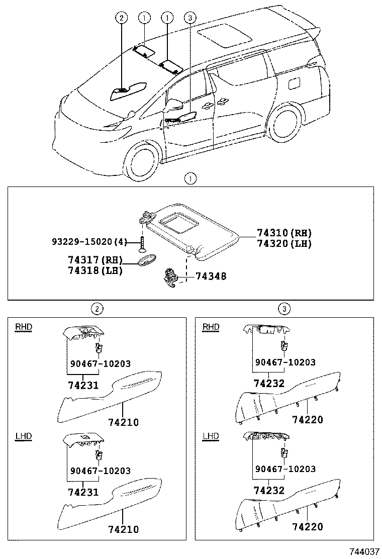 74232-58200 PANEL, FRONT ARMREST BASE, UPPER LH product image