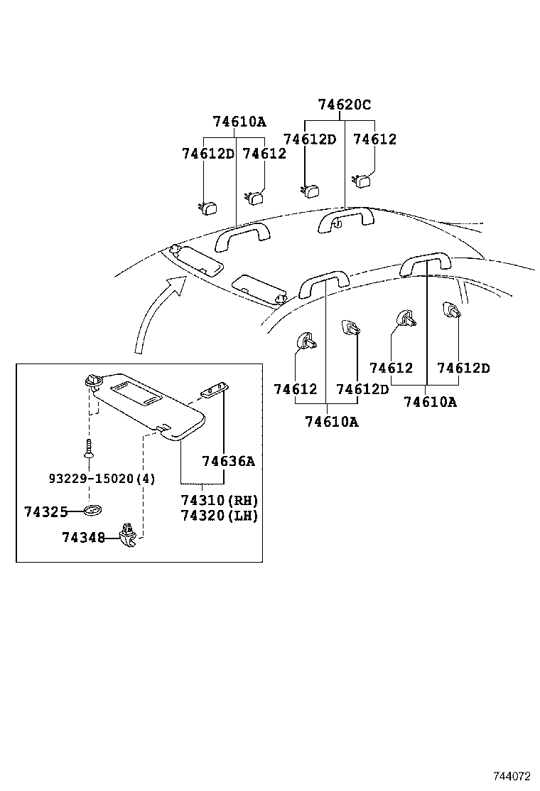 74221-30150 COVER, DOOR ARMREST, RH product image