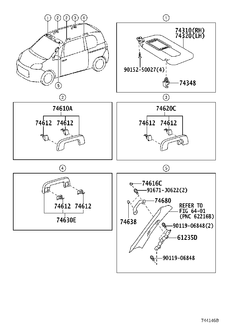74221-52040 COVER, DOOR ARMREST, RH product image
