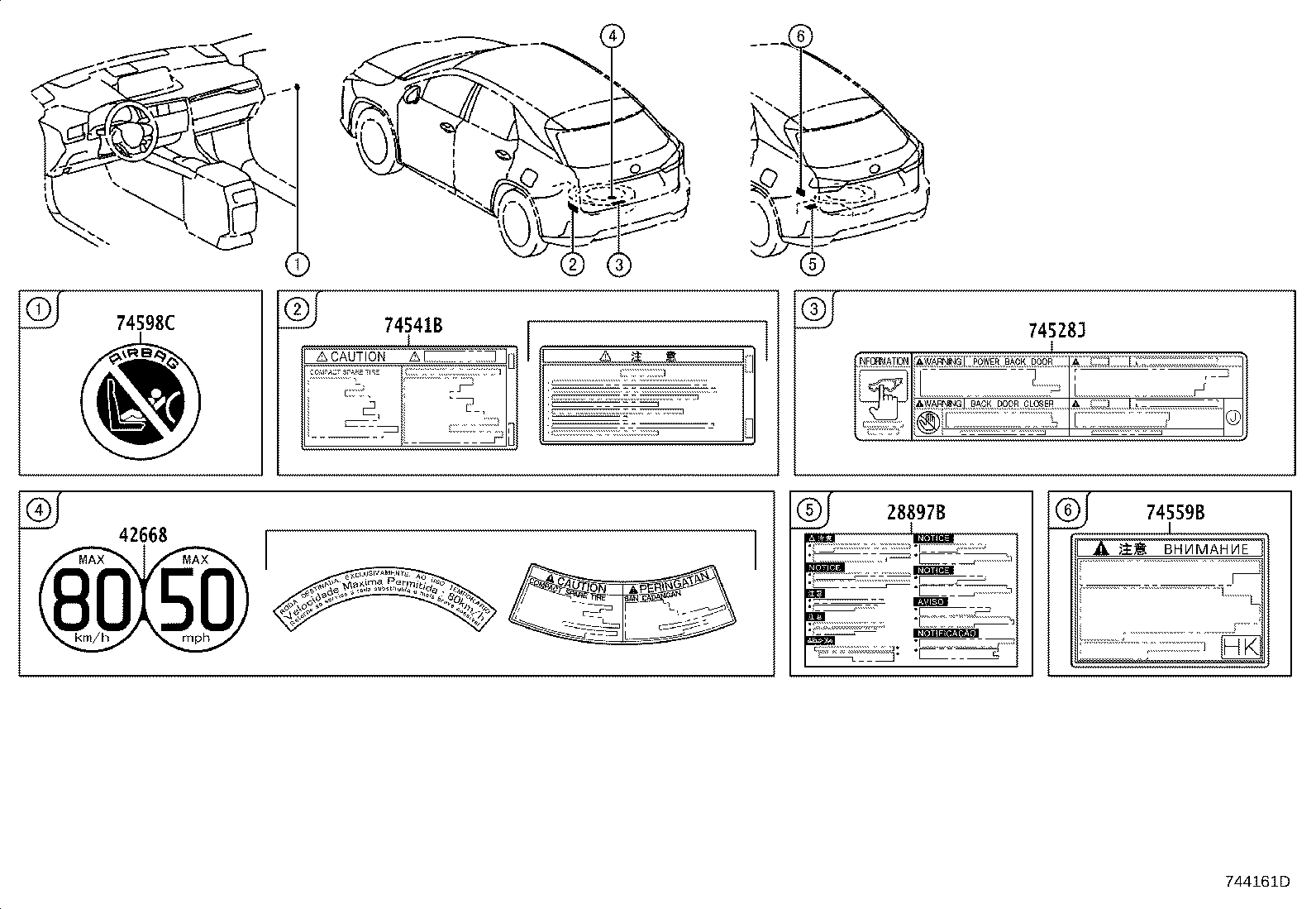 74561-48280 LABEL, FUEL CONSUMPTION INFORMATION product image