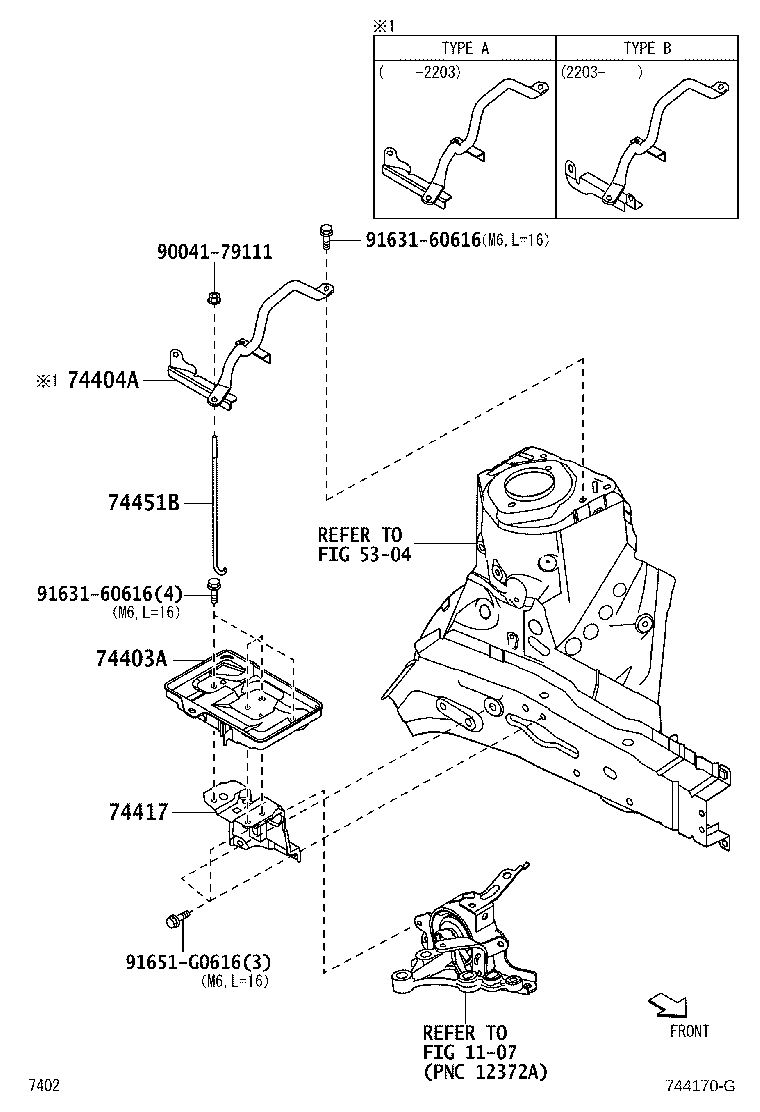 74404-B2230 CLAMP SUB-ASSY, BATTERY product image