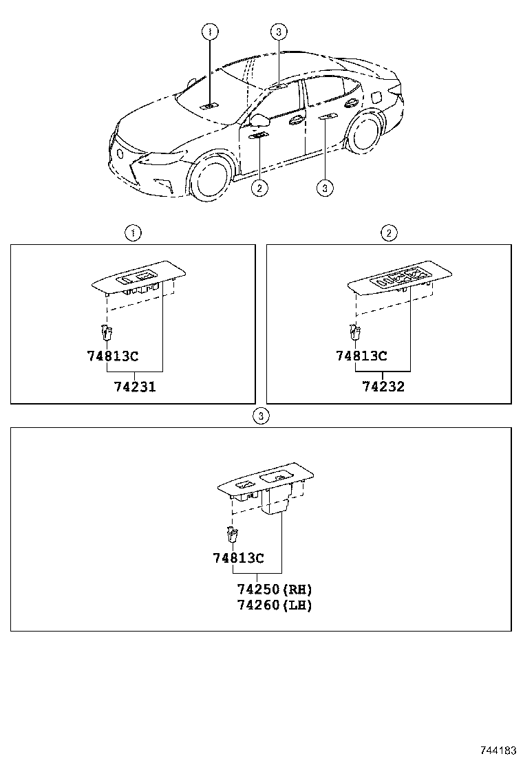 74270-06010 ARMREST ASSY, REAR RH product image