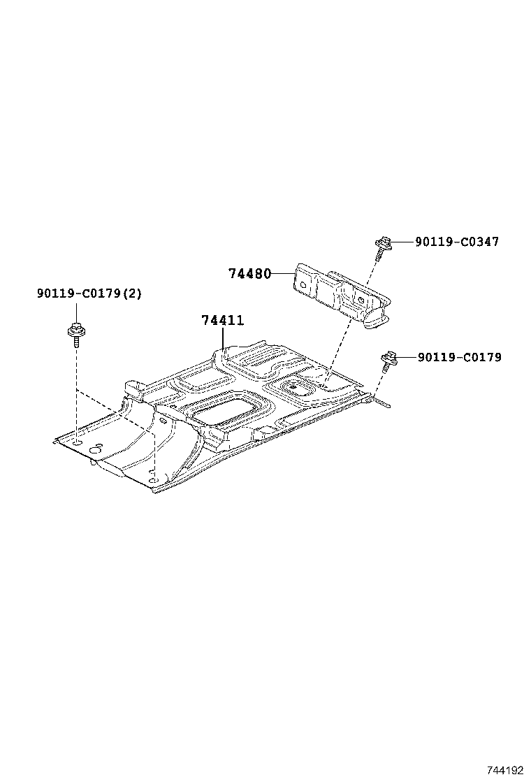 74403-02030 CARRIER, BATTERY product image