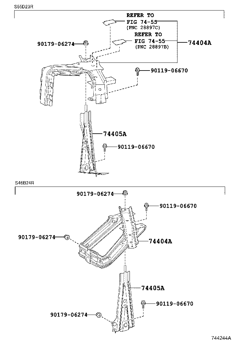 74451-10061 BOLT, BATTERY CLAMP product image