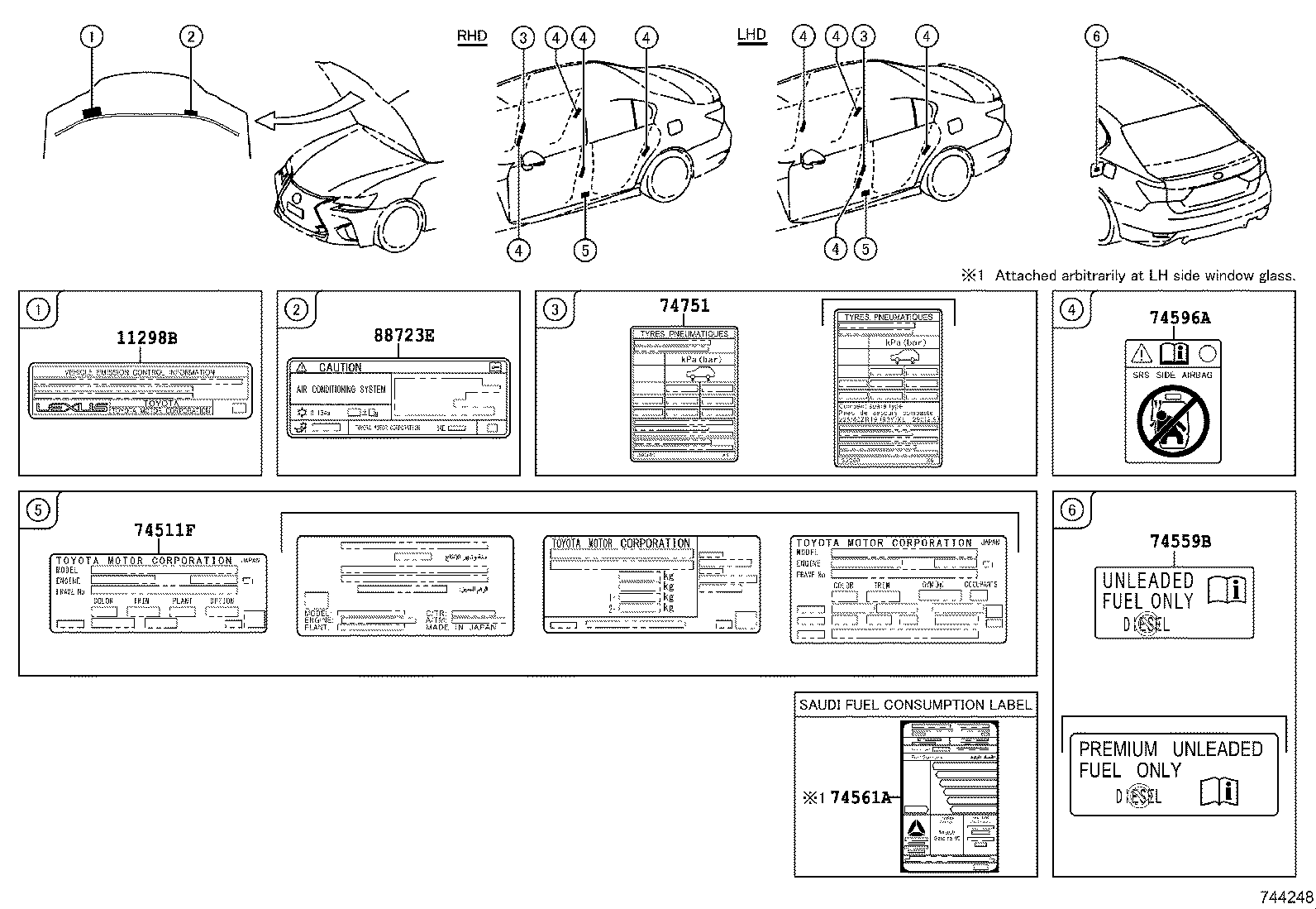 74561-30211 LABEL, FUEL CONSUMPTION INFORMATION product image