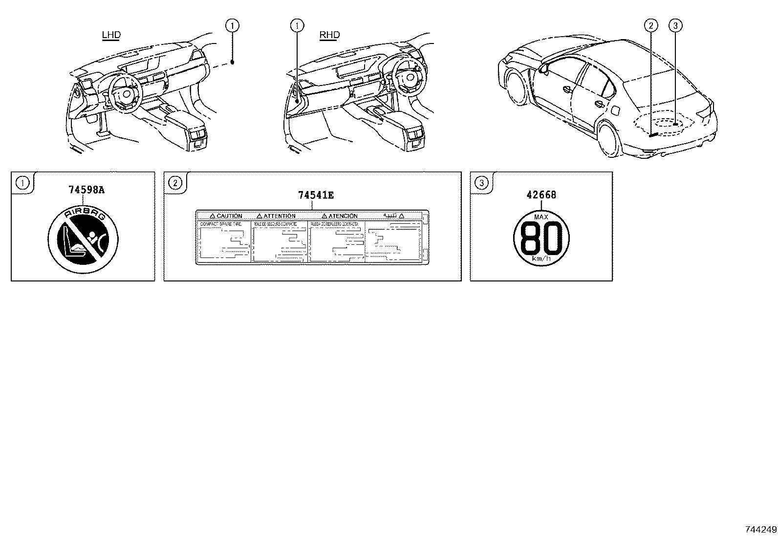 74561-30211 LABEL, FUEL CONSUMPTION INFORMATION product image