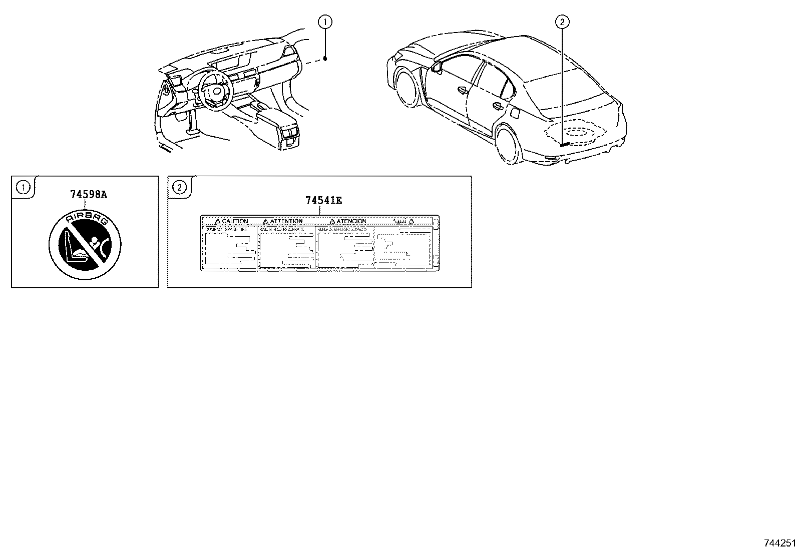 42661-30Q30 LABEL, TIRE PRESSURE INFORMATION product image