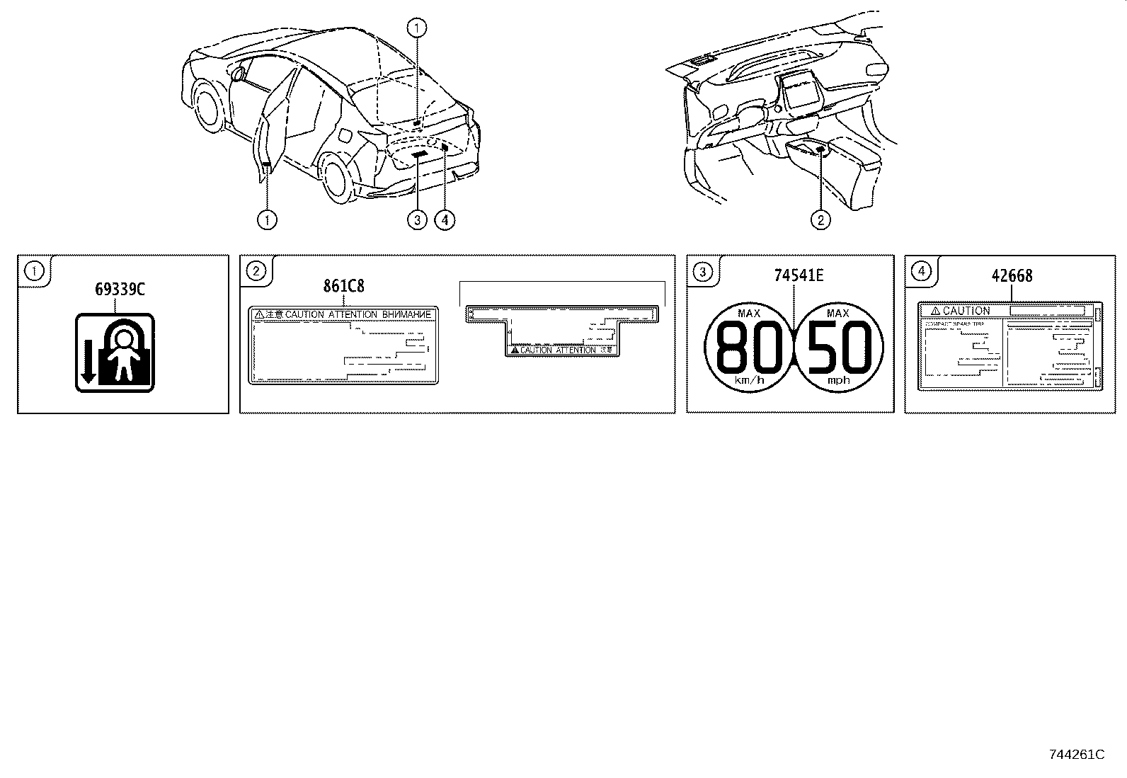 74561-47040 LABEL, FUEL CONSUMPTION INFORMATION product image