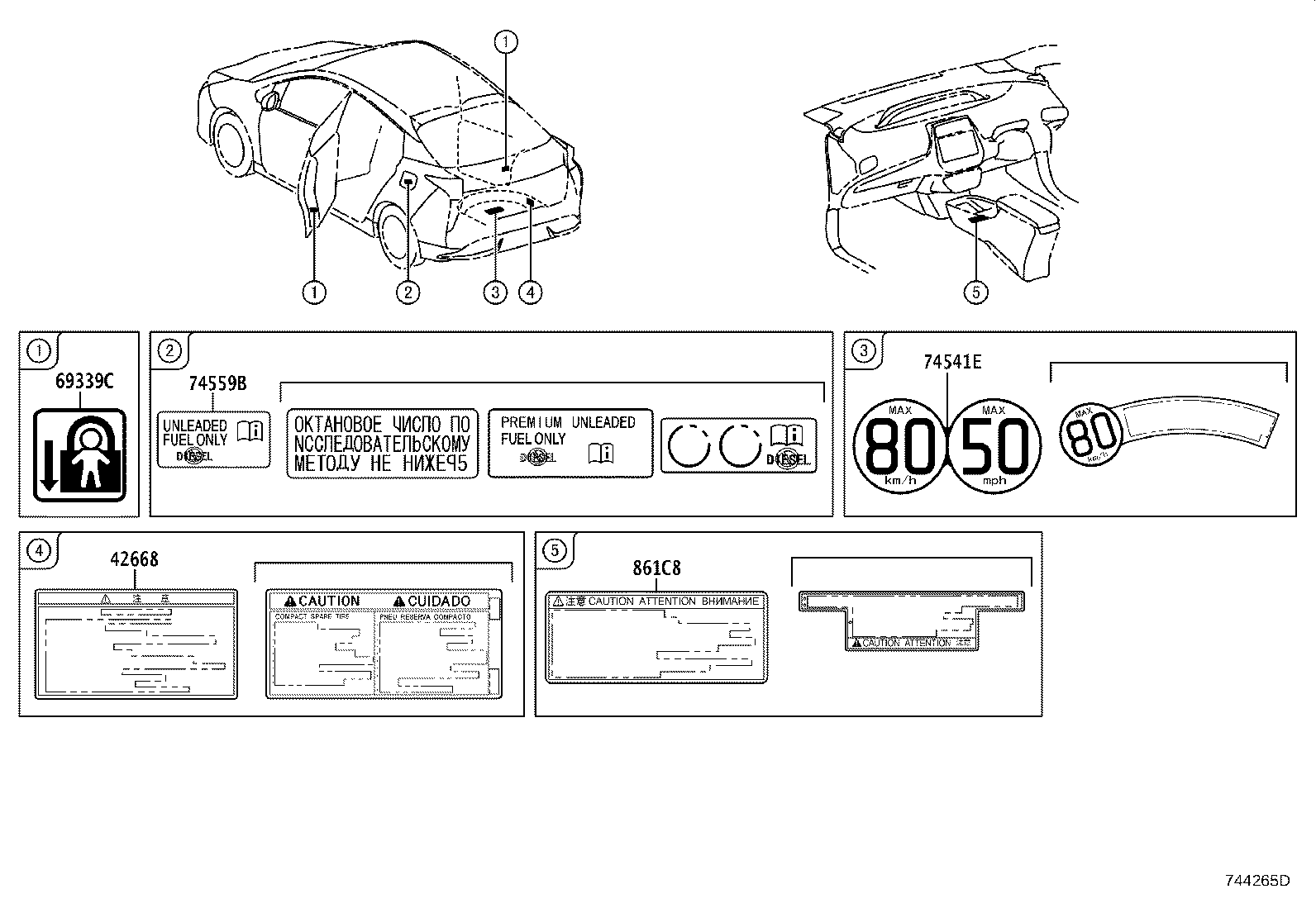 11285-36010 LABEL, COOLANT SYSTEM NOTICE product image