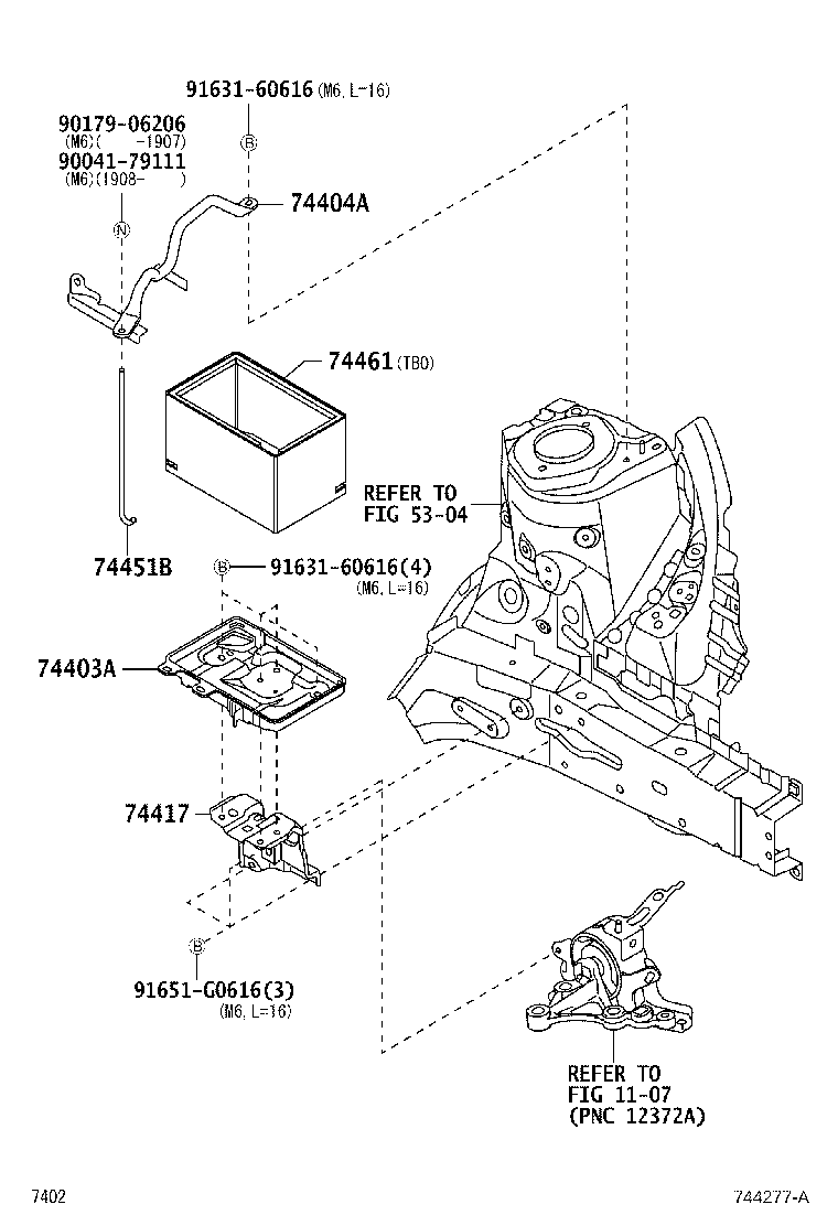 74405-B2060 COVER, BATTERY product image
