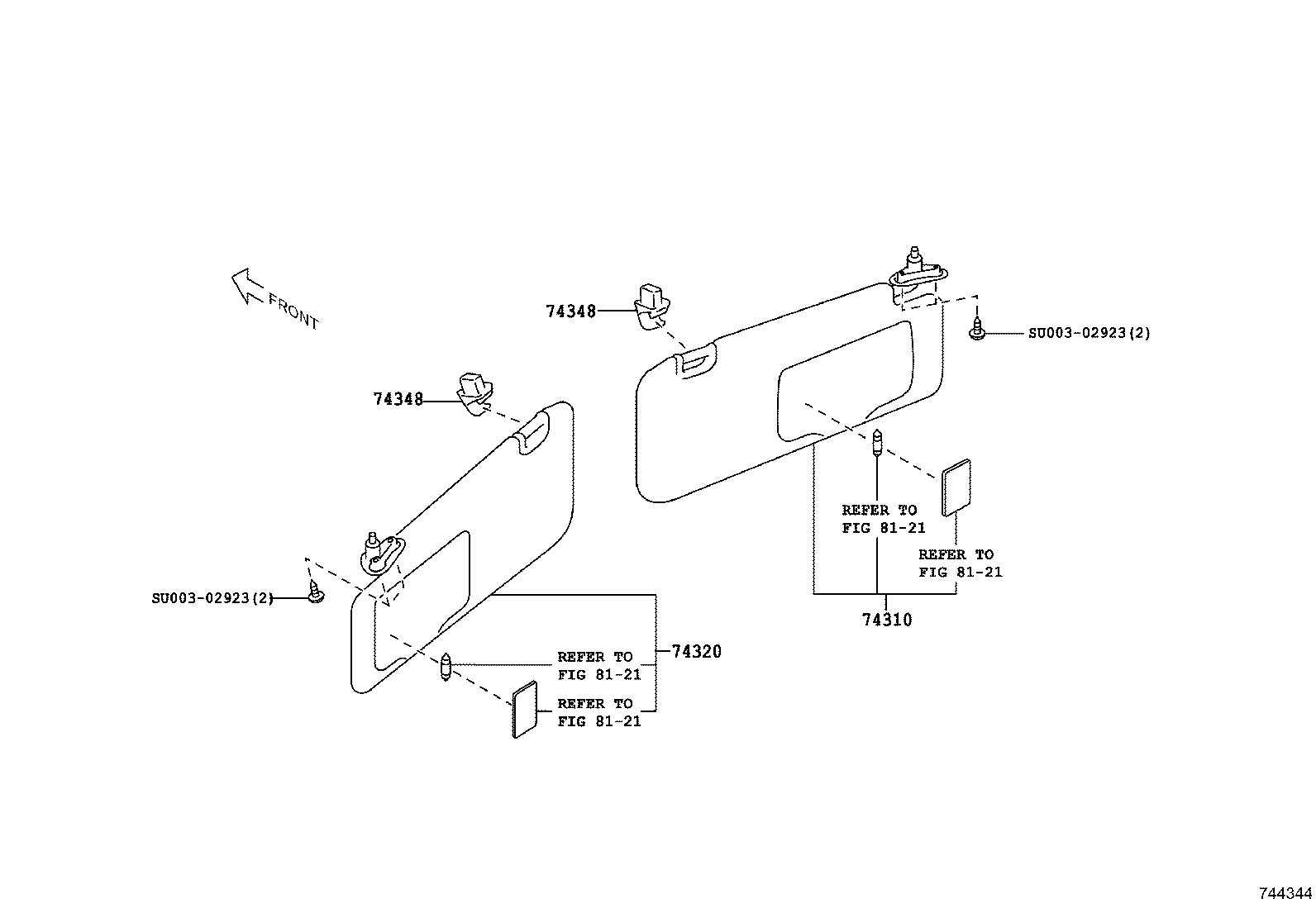 SU003-06751 ARMREST ASSY, FRONT, RH product image