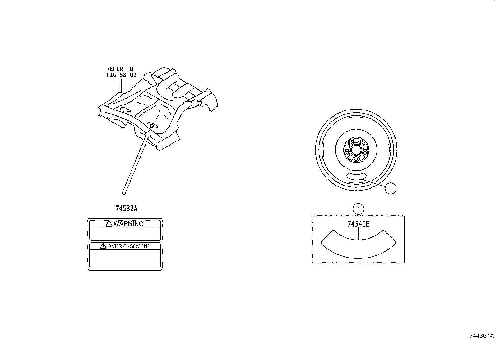 Toyota SU003-07638 LABEL, EMISSION CONTROL INFORMATION
