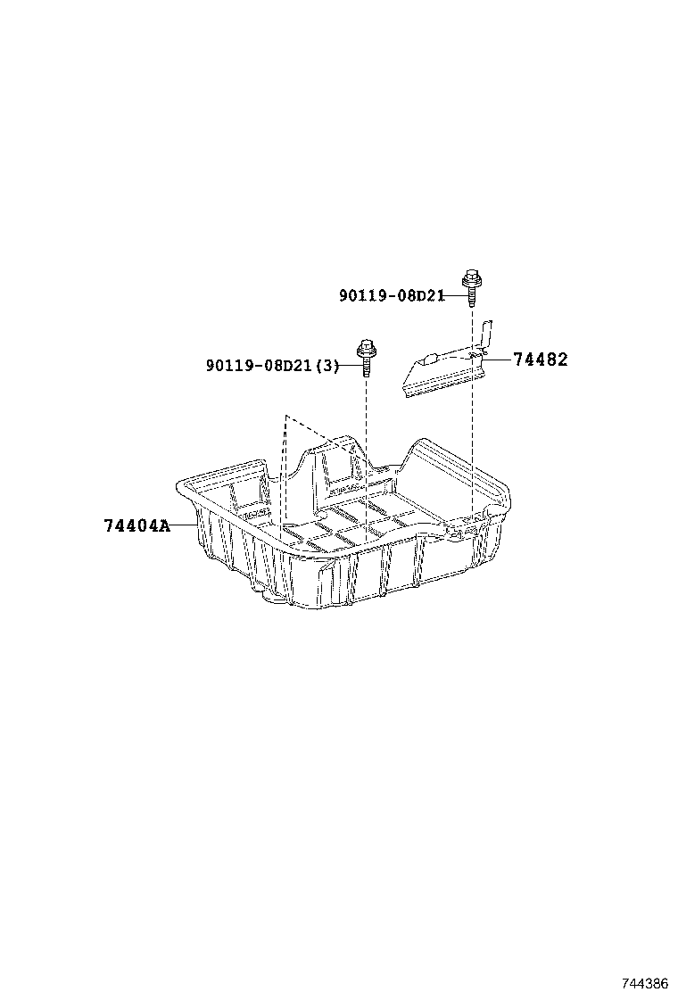 74473-47030 SPACER, BATTERY product image