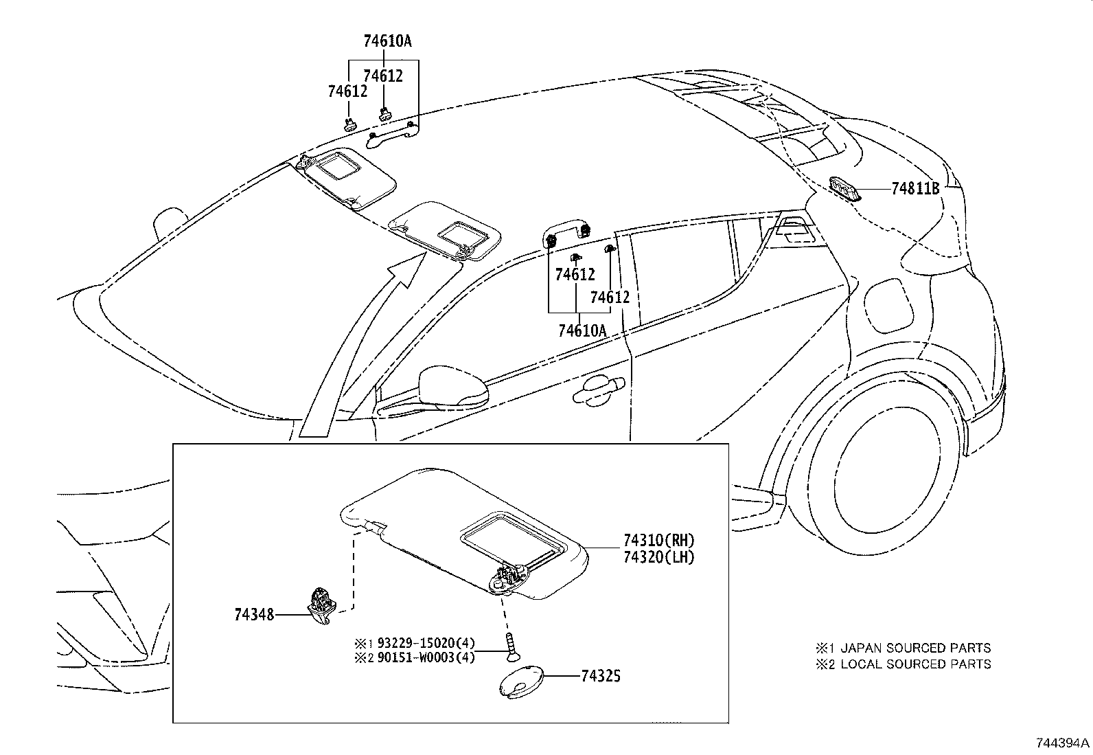 74232-F4010 PANEL, FRONT ARMREST BASE, UPPER LH product image