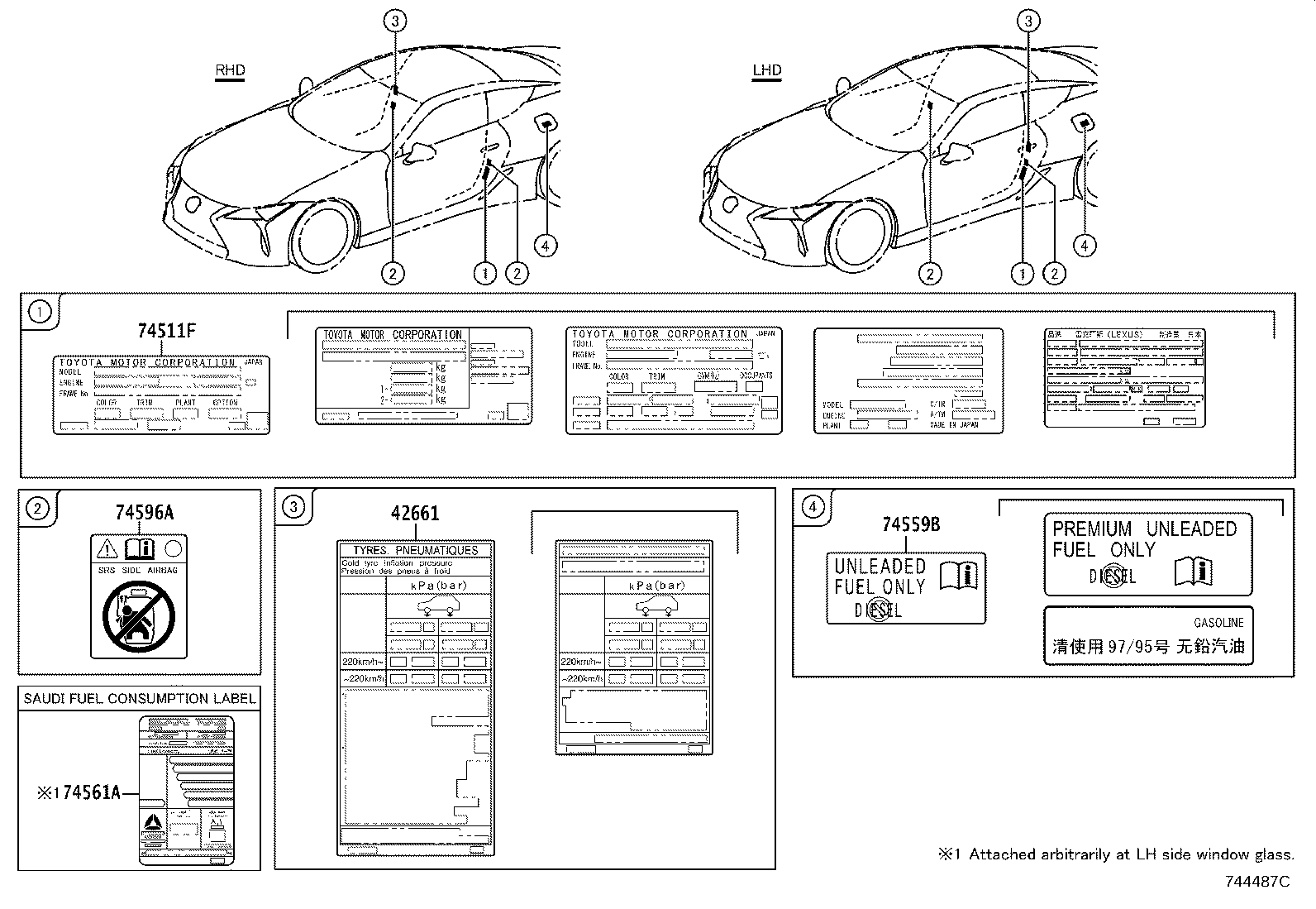 74561-11071 LABEL, FUEL CONSUMPTION INFORMATION product image
