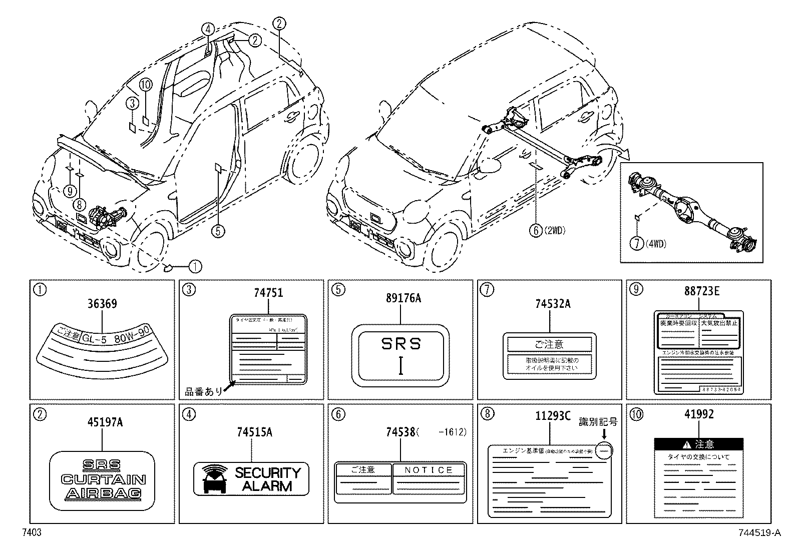 75459-B2340 LABEL, FUEL CONSUMPTION INFORMATION product image