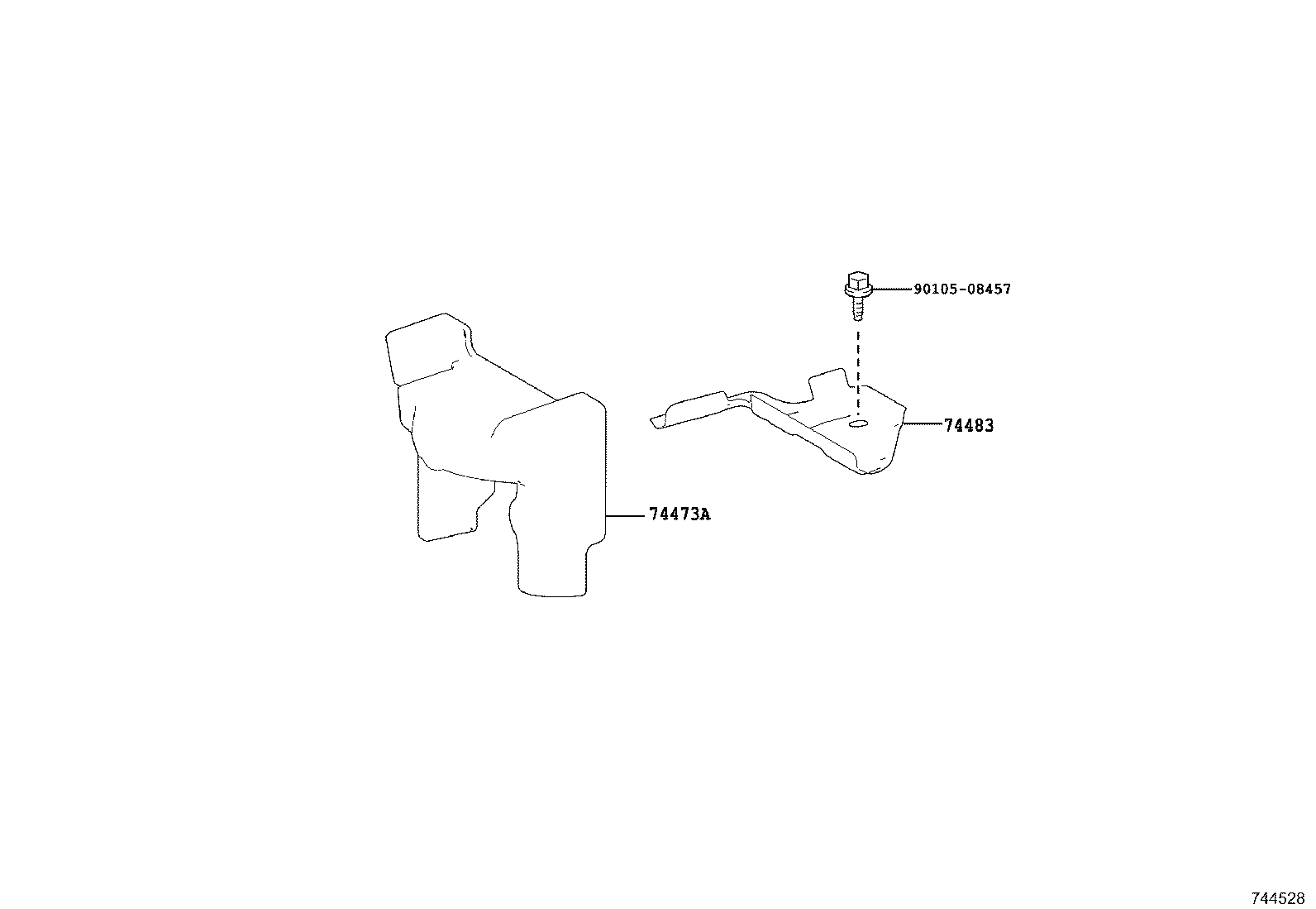 74404-06190 CLAMP SUB-ASSY, BATTERY product image