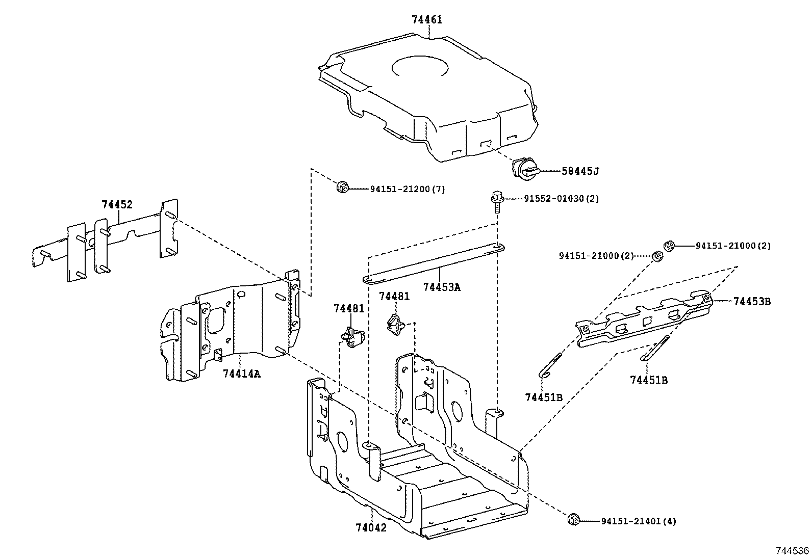 74452-37320 PLATE, BATTERY SET product image