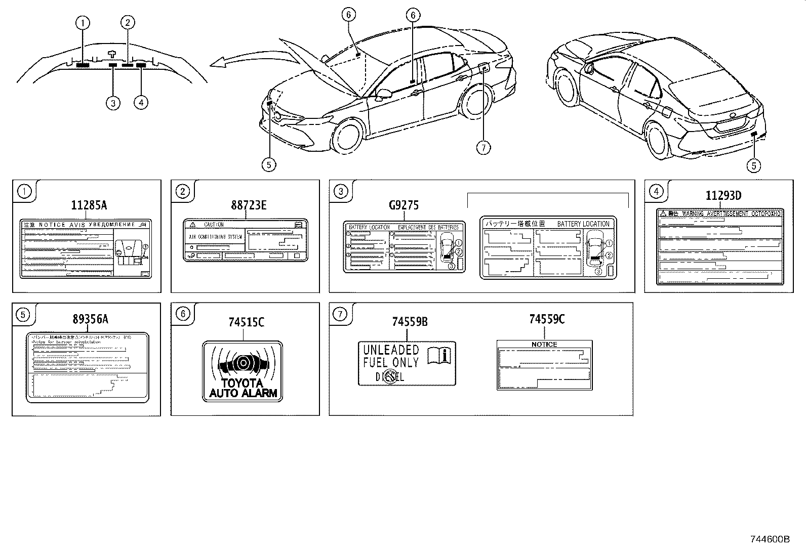 42661-33C30 LABEL, TIRE PRESSURE INFORMATION product image