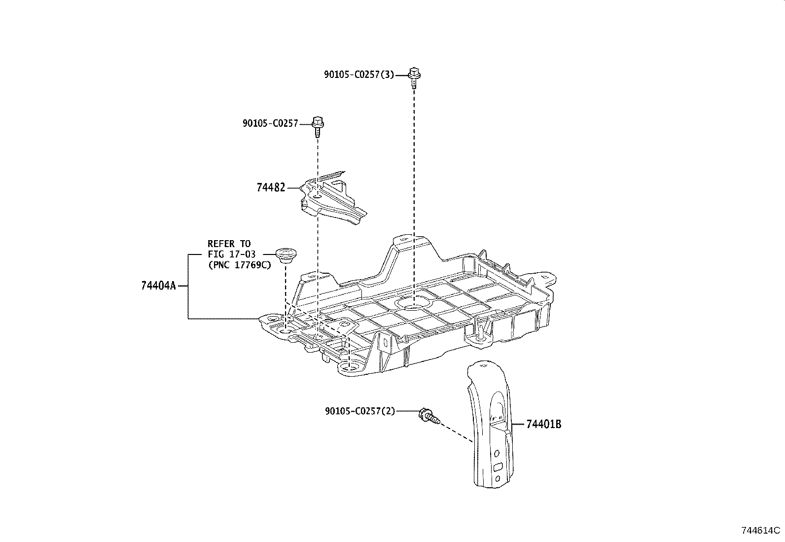 74404-06210 CLAMP SUB-ASSY, BATTERY product image