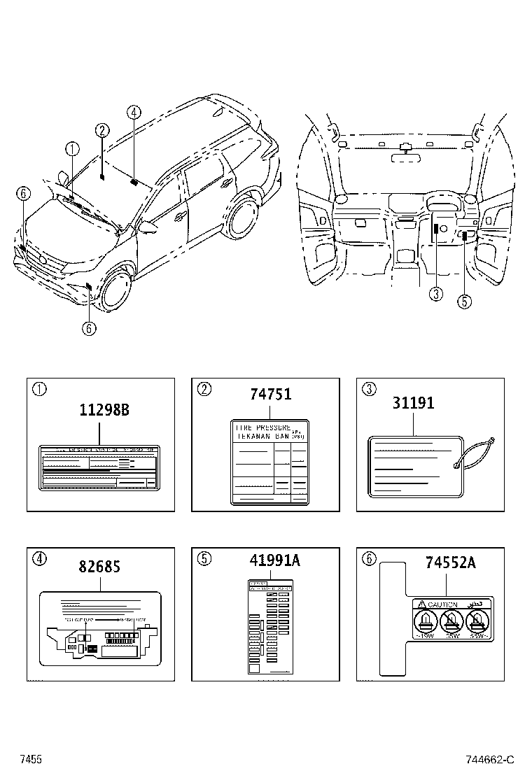 31191-BZ020 LABEL, CLUTCH INFORMATION product image