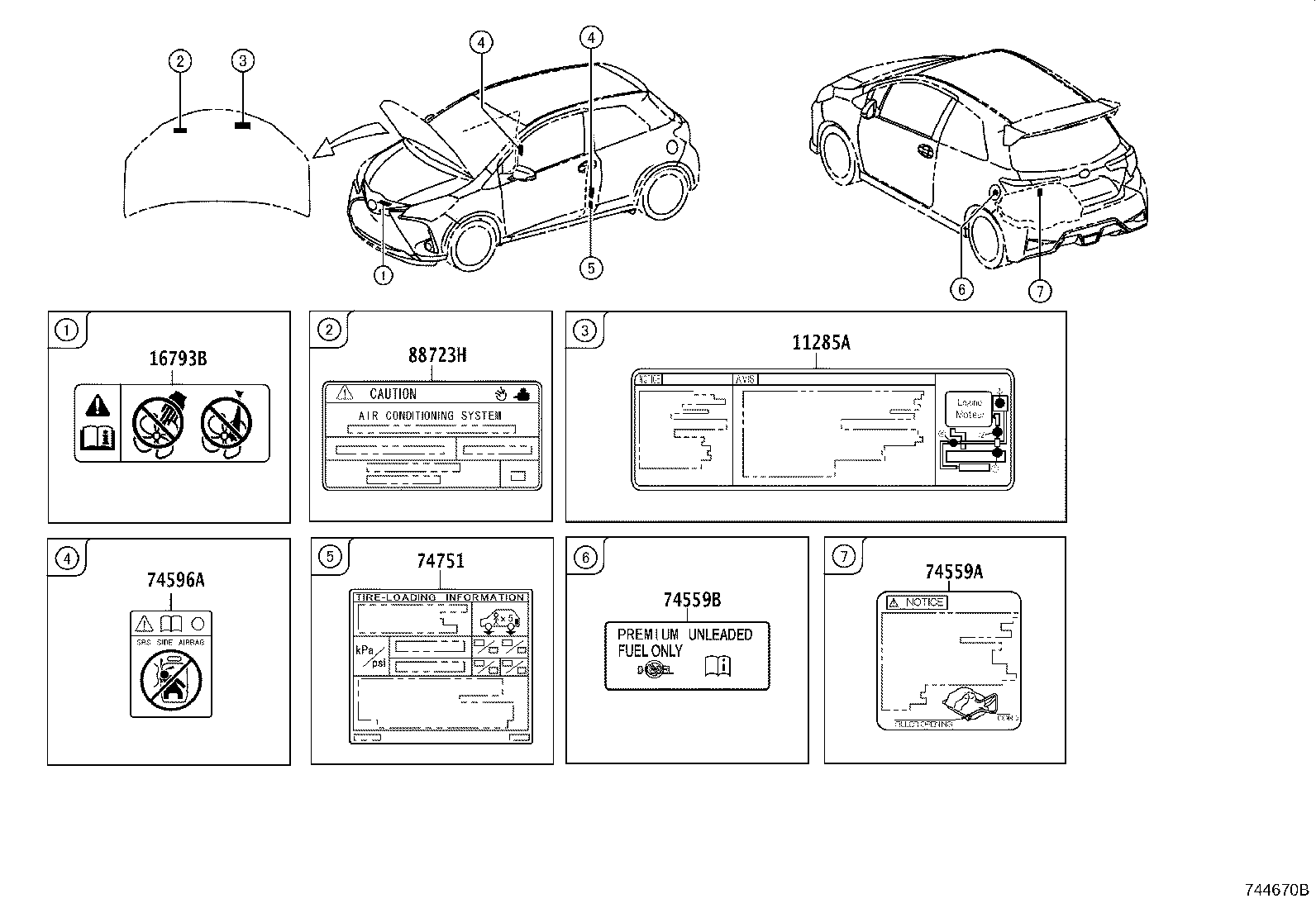 11285-37090 LABEL, COOLANT SYSTEM NOTICE product image