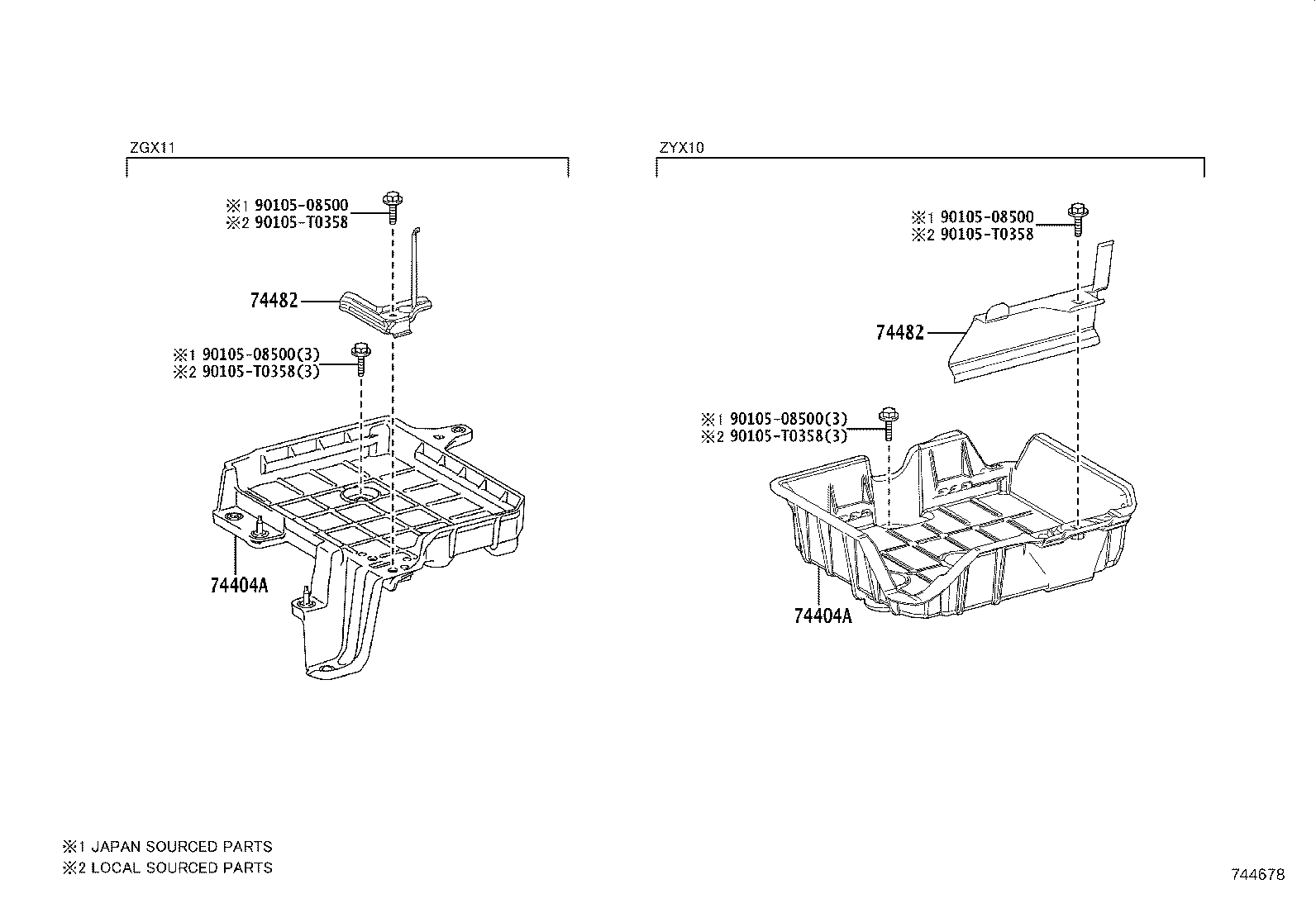 74405-F4020 CLAMP, BATTERY, NO.2 product image