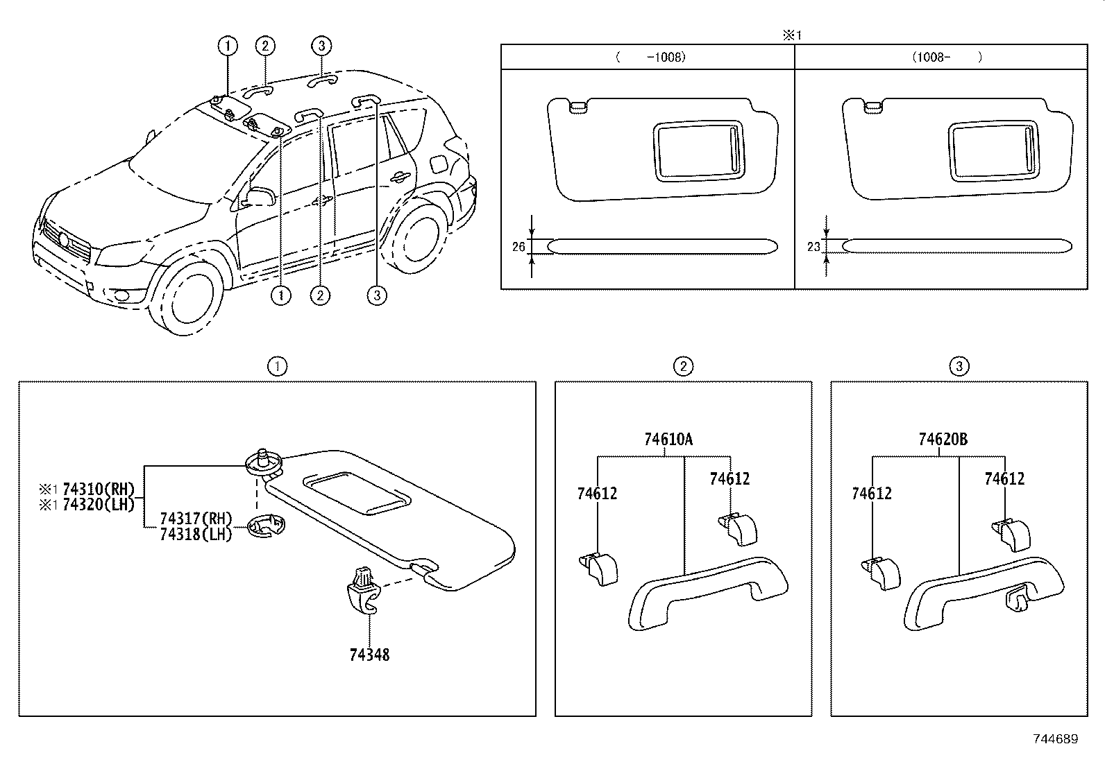 74232-42140 PANEL, FRONT ARMREST BASE, UPPER LH product image