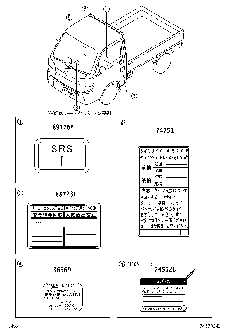 41992-B5010 LABEL, TIRE PRESSURE INFORMATION product image