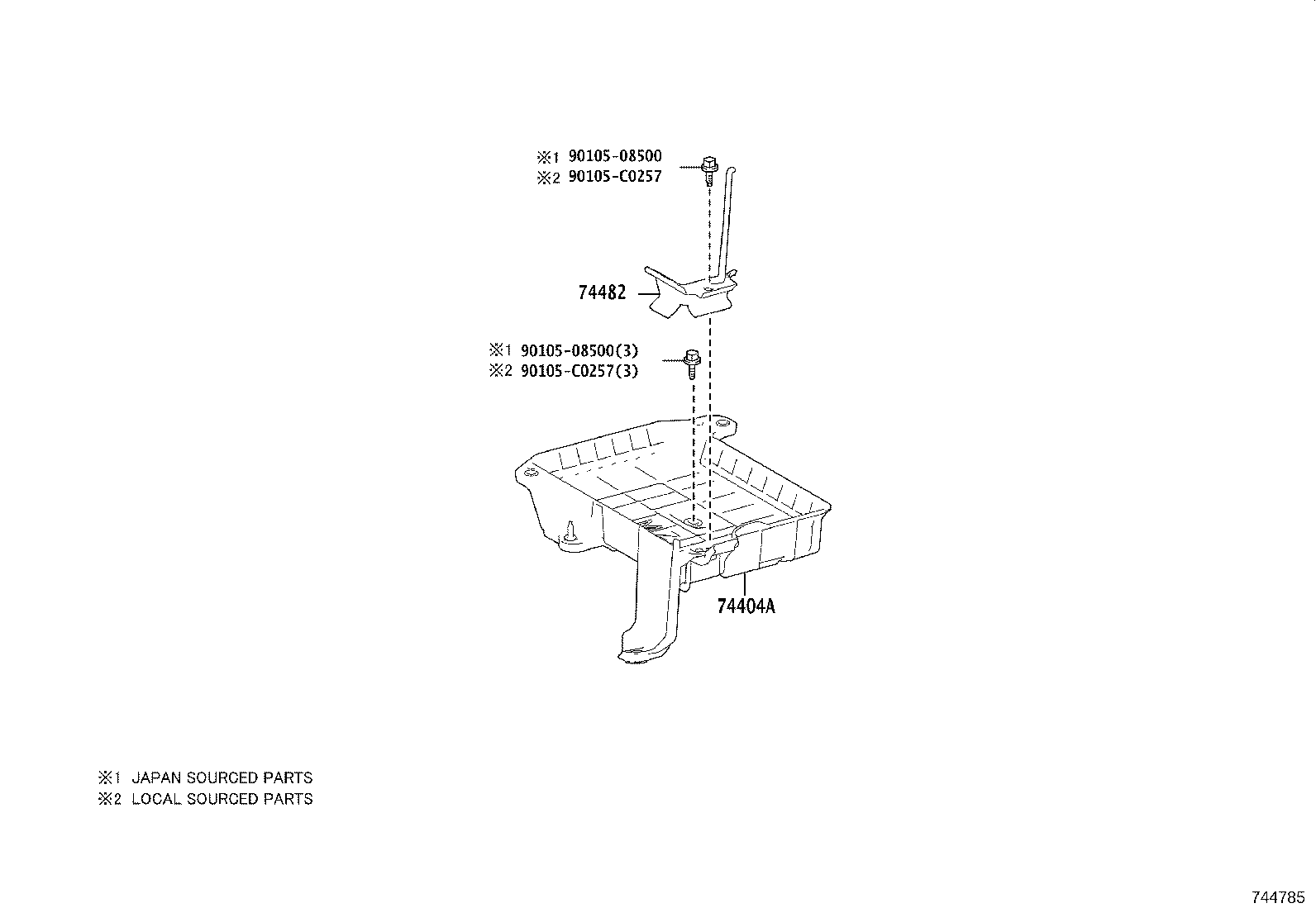 74405-F4030 CLAMP, BATTERY, NO.2 product image