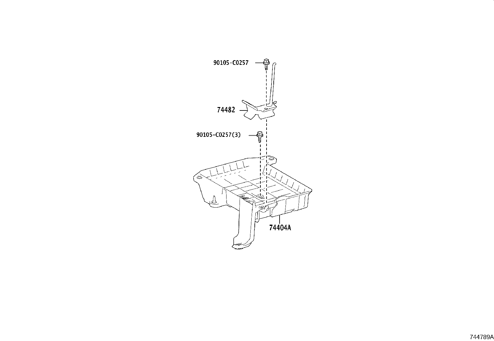 74405-F4040 CLAMP, BATTERY, NO.2 product image